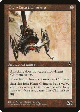 naokuroshop MTG [VIS][146][茶][U][JP][鉄の心臓のキマイラ/Iron-Heart Chimera] NM