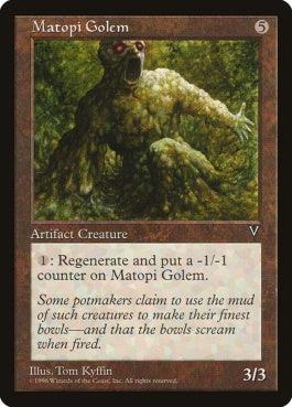 naokuroshop MTG [VIS][150][茶][U][JP][マトピー・ゴーレム/Matopi Golem] NM