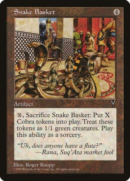 naokuroshop MTG [VIS][155][茶][R][EN][蛇かご/Snake Basket] NM