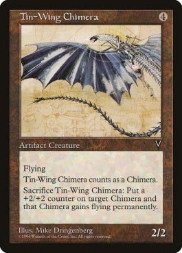 naokuroshop MTG [VIS][157][茶][U][JP][ブリキの翼のキマイラ/Tin-Wing Chimera] NM