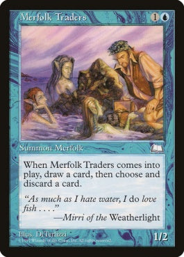 naokuroshop MTG [WTH][043][青][C][JP][マーフォークの交易商人/Merfolk Traders] NM