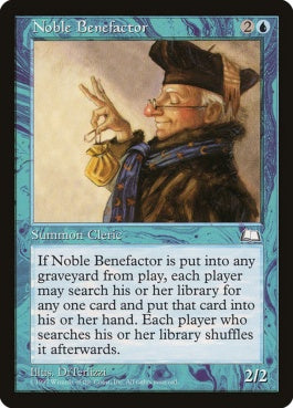 naokuroshop MTG [WTH][044][青][U][JP][気前のいい後援者/Noble Benefactor] NM