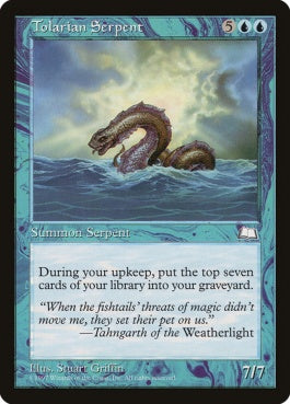 naokuroshop MTG [WTH][057][青][R][JP][トレイリアの大海蛇/Tolarian Serpent] NM