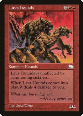 naokuroshop MTG [WTH][109][赤][U][JP][溶岩の猟犬/Lava Hounds] NM