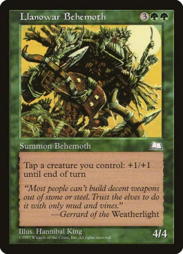 naokuroshop MTG [WTH][132][緑][U][JP][ラノワールのビヒモス/Llanowar Behemoth] NM