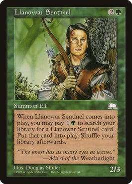 naokuroshop MTG [WTH][134][緑][C][JP][ラノワールの歩哨/Llanowar Sentinel] NM