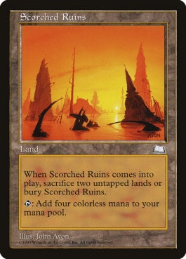 naokuroshop MTG [WTH][166][土地][R][JP][焦土/Scorched Ruins] NM